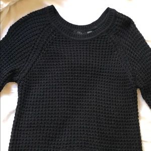 Black Chunky Knit Sweater